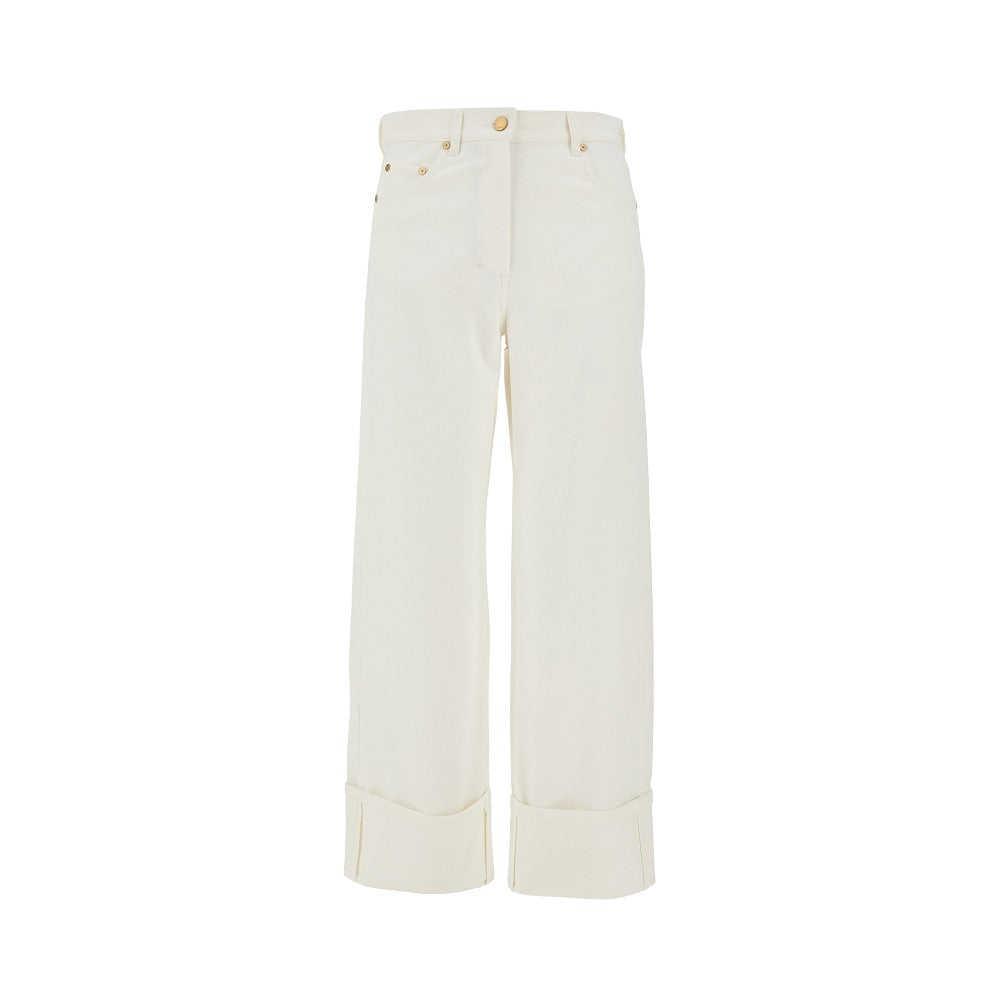 MAX MARA S Denim pants with cuffs Woman 42
