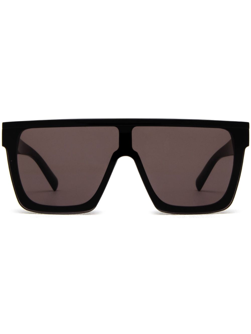 Saint Laurent Eyewear 盾形镜框太阳眼镜 - 黑色