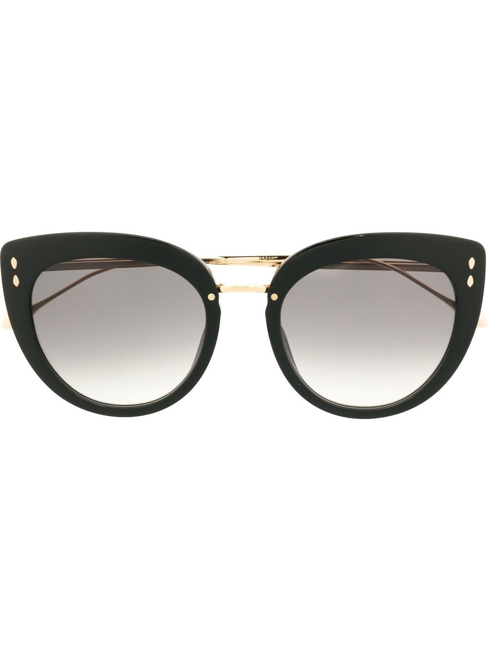 Isabel Marant Eyewear 圆框太阳眼镜 - 黑色