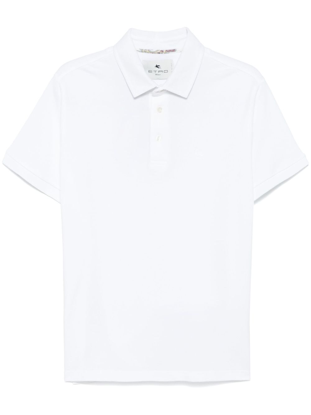 ETRO Pegaso 刺绣polo衫 - 白色