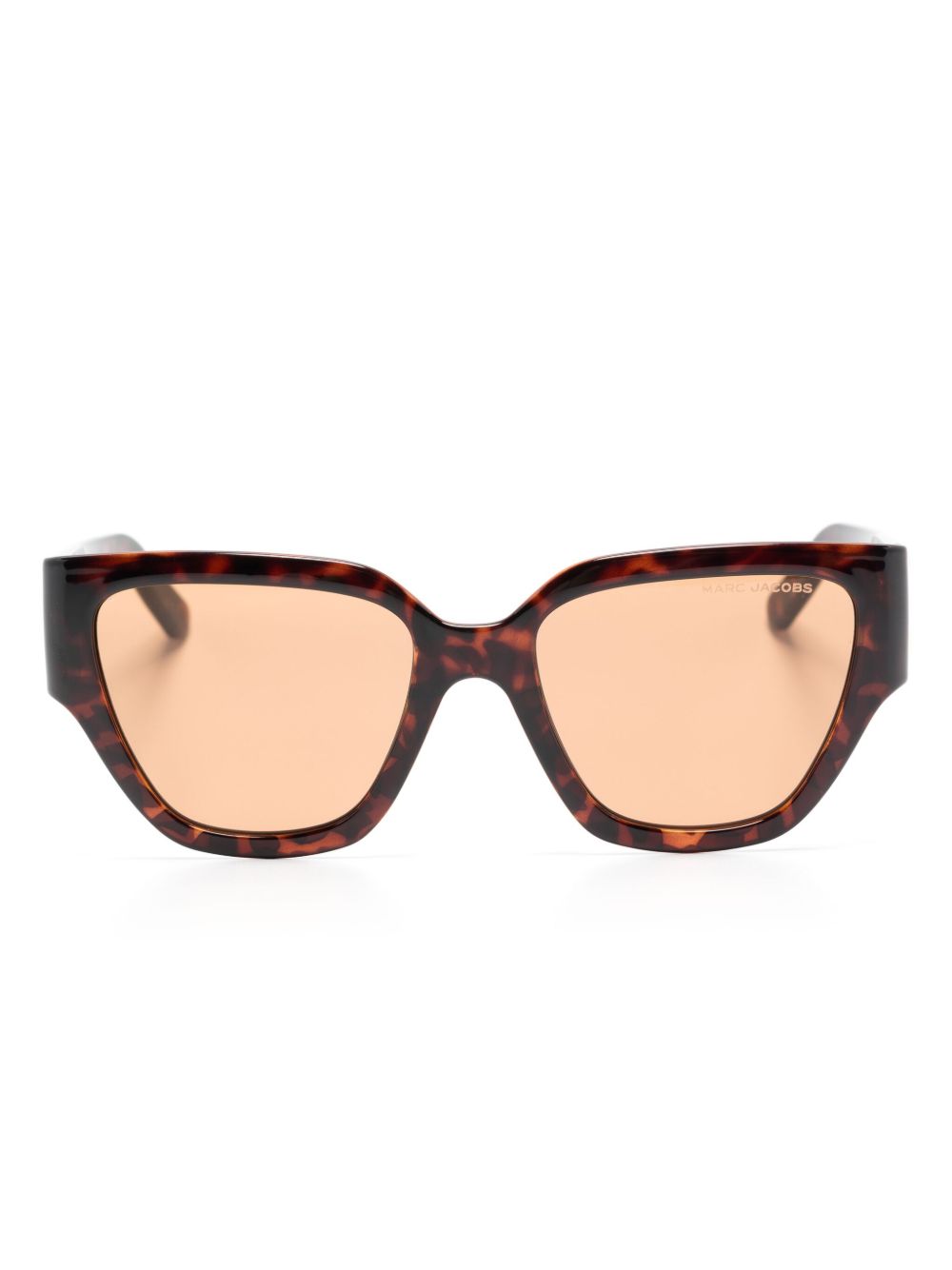Marc Jacobs Eyewear 724 几何形镜框太阳眼镜 - 褐色