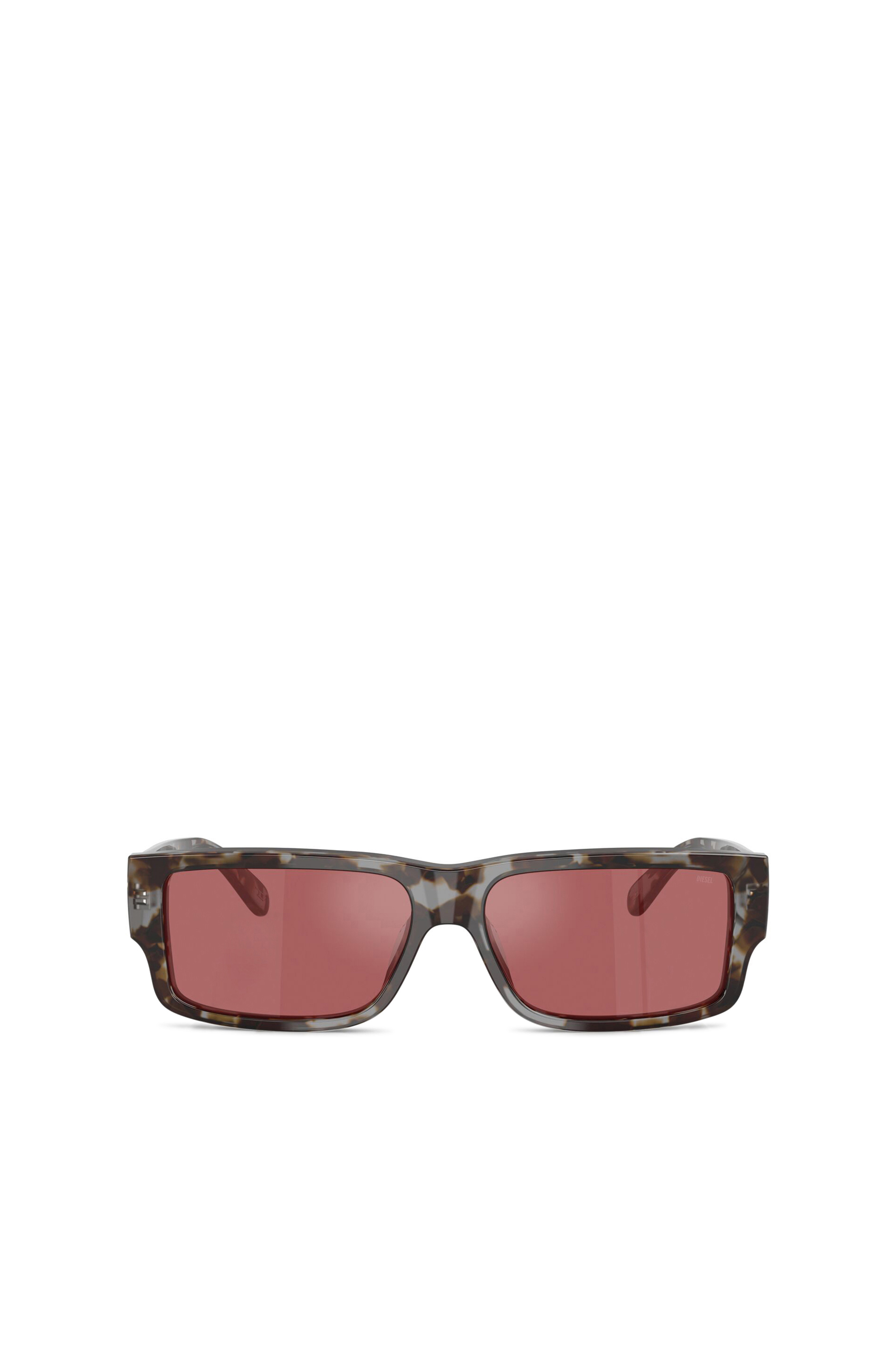 Diesel - Rectangle sunglasses - Sunglasses - Man - Red