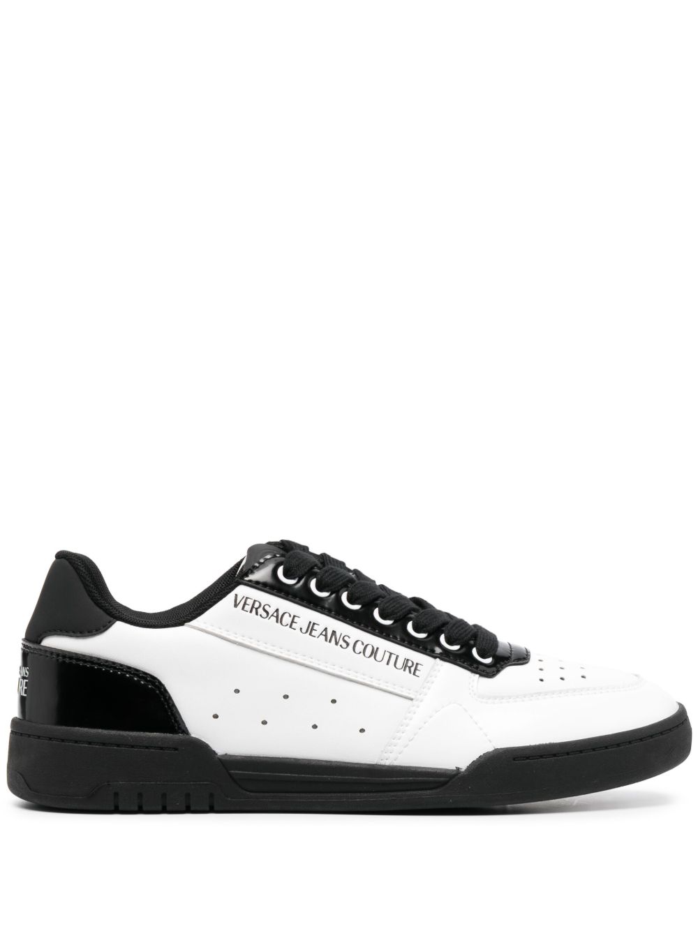 Versace Jeans Couture 双色低帮运动鞋 - 黑色