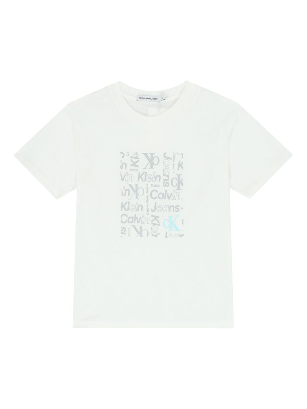 Calvin Klein Kids logo印花T恤 - 白色
