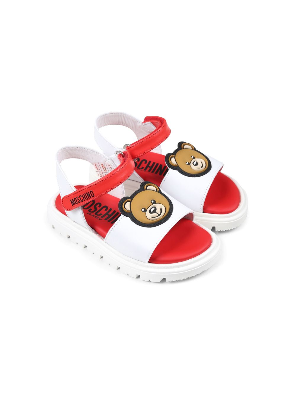 Moschino Kids Teddy Bear 凉鞋 - 白色