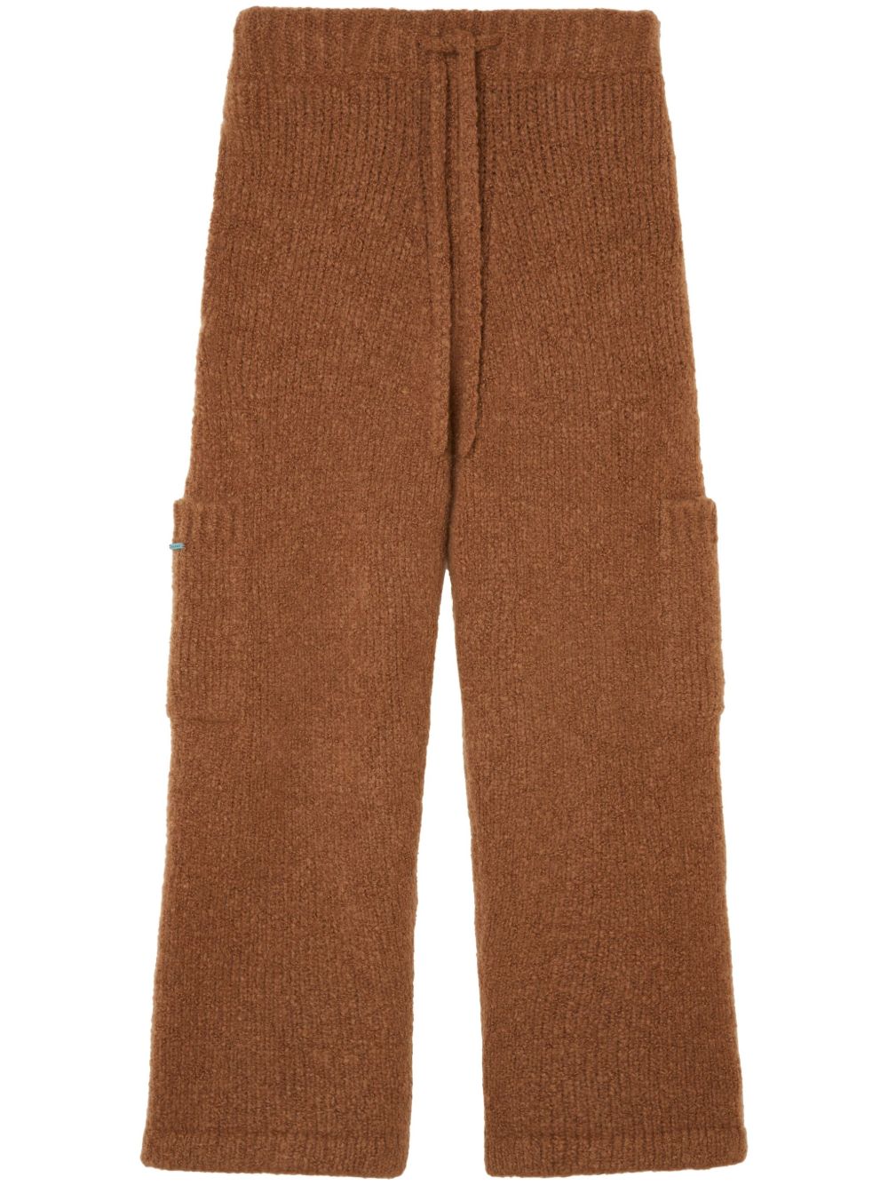Alanui Finest Pants 针织阔腿长裤 - 褐色