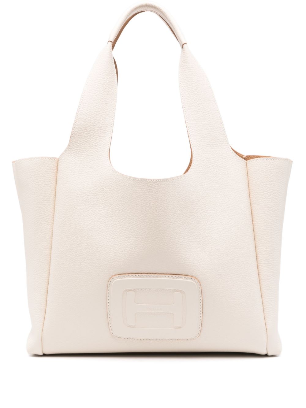 Hogan H-Bag 中号皮质托特包 - 中性色