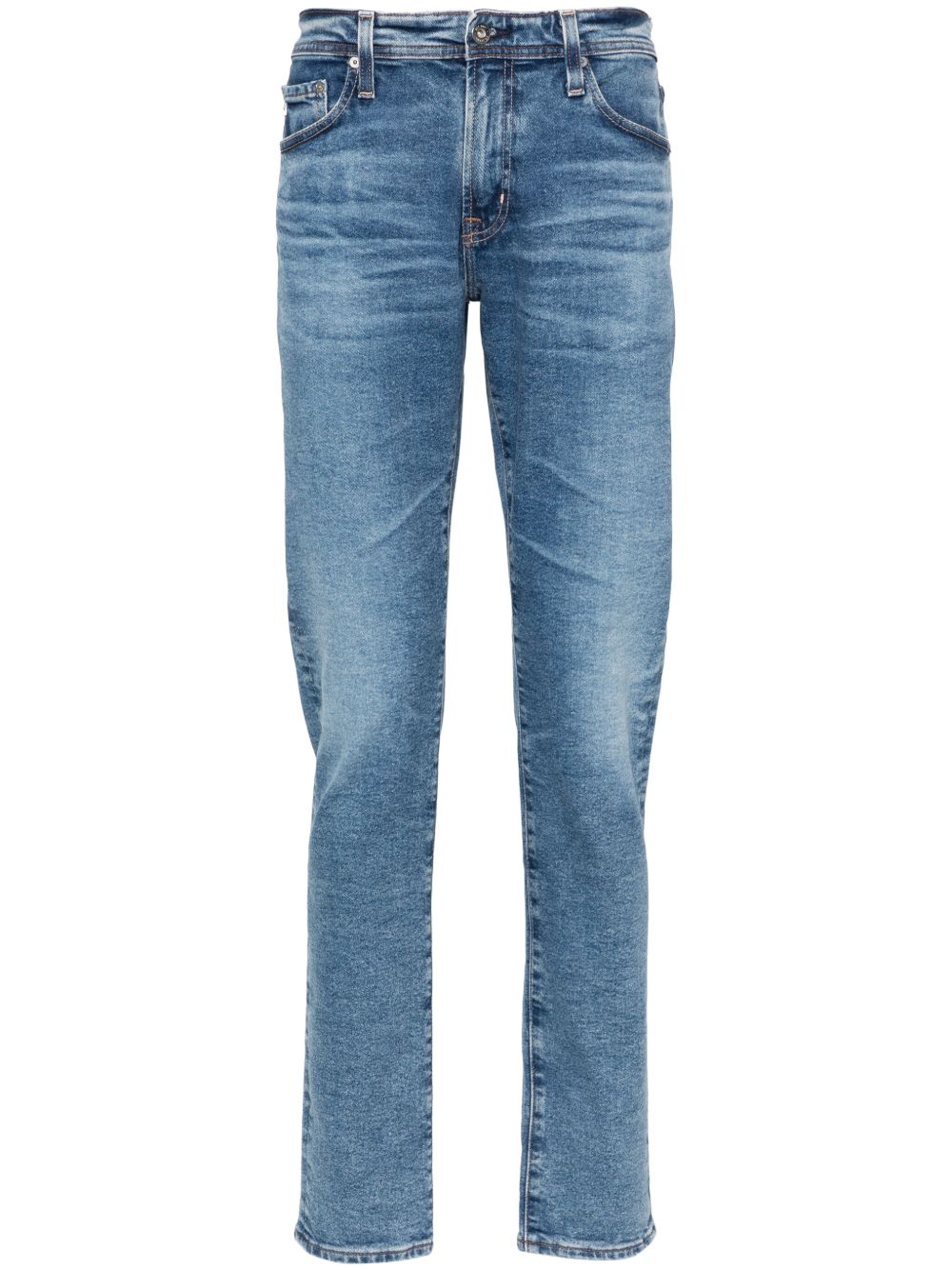 AG Jeans Dylan 中腰修身牛仔裤 - 蓝色