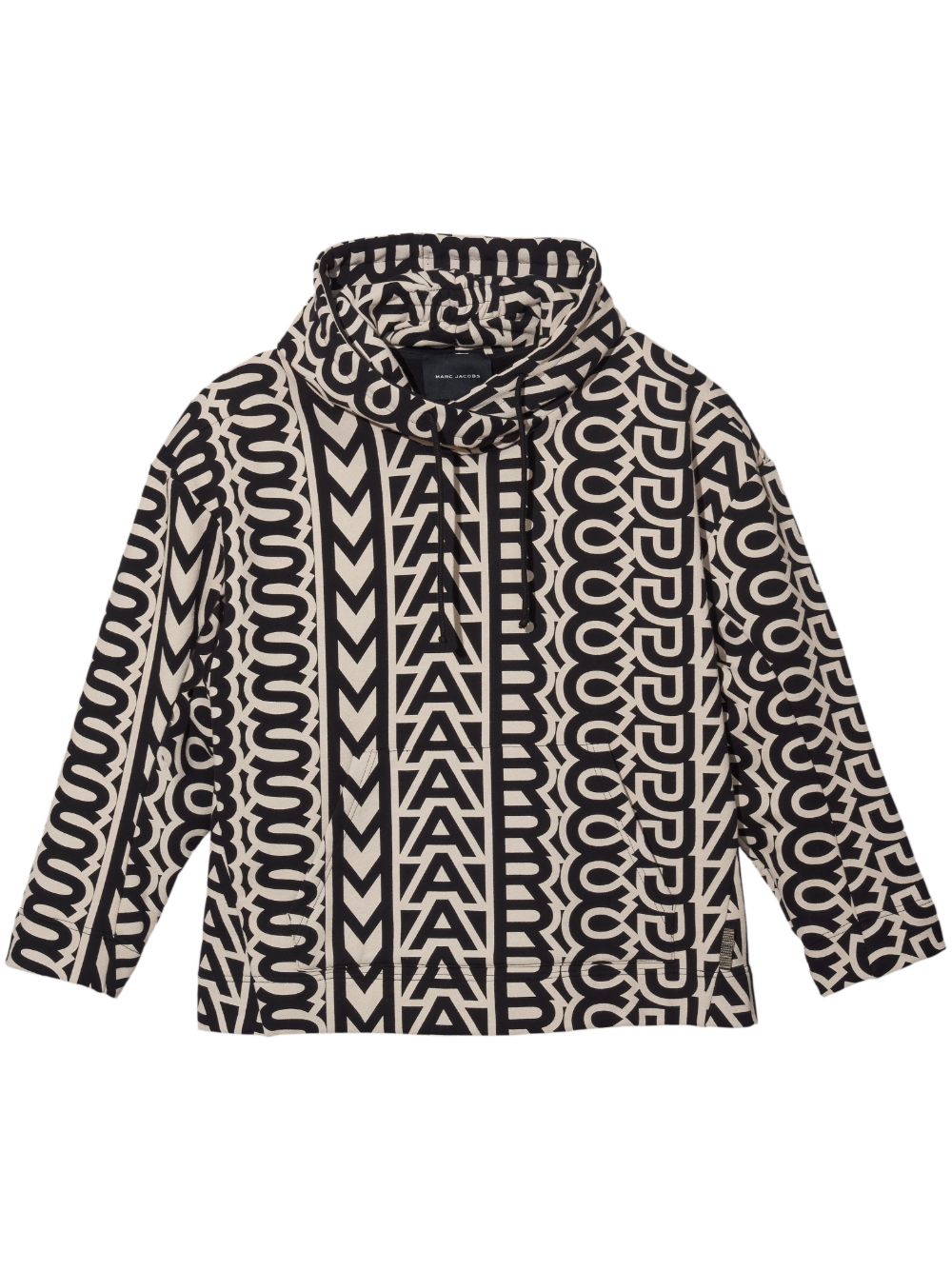 Marc Jacobs Monogram 超大款连帽衫 - 黑色