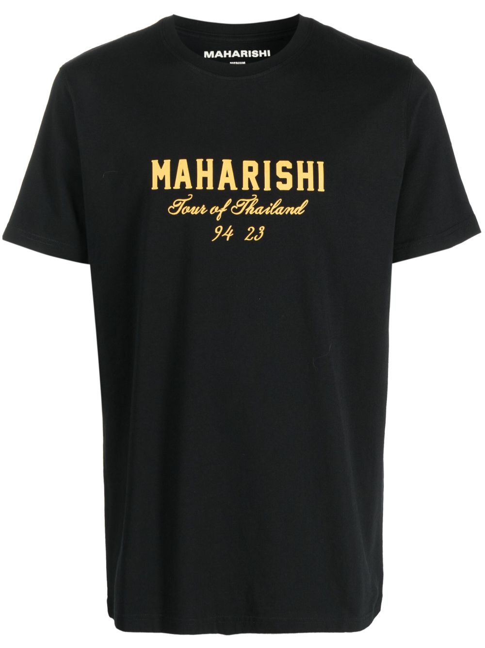 Maharishi logo印花T恤 - 黑色