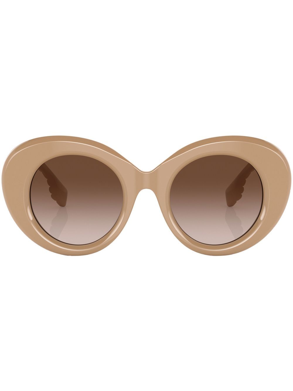 Burberry Eyewear Margot logo镜腿太阳眼镜 - 褐色