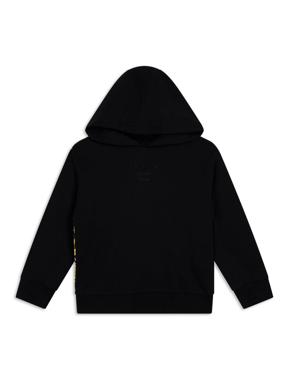 Versace Kids 巴洛克印花卫衣 - 黑色