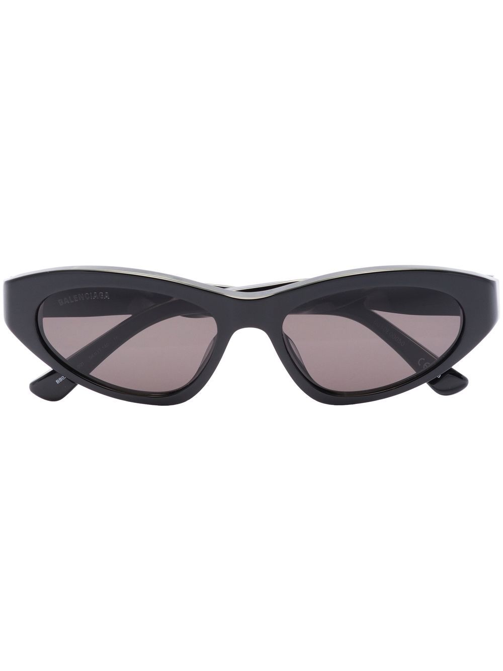 Balenciaga Eyewear Twist logo印花太阳眼镜 - 黑色