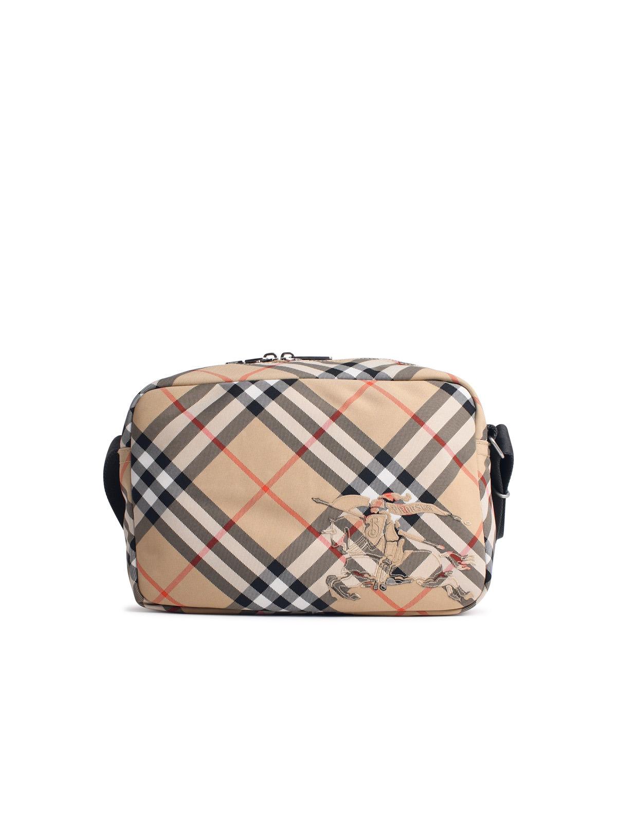 Burberry bag Check Beige Polyester Blend Room
