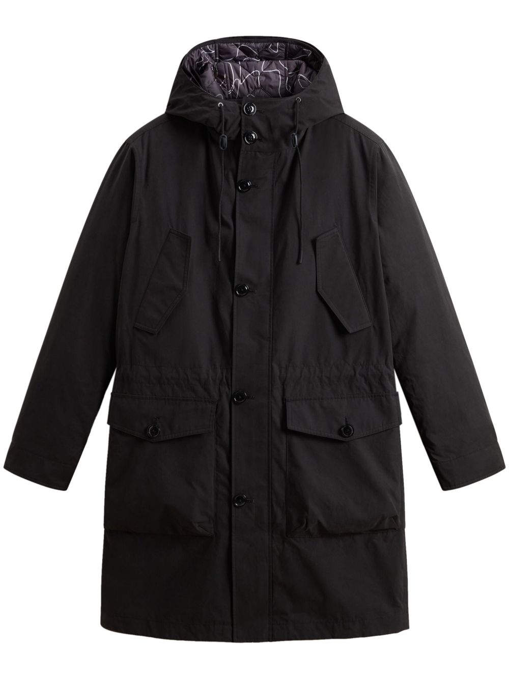 Woolrich Peach 派克大衣 - 黑色