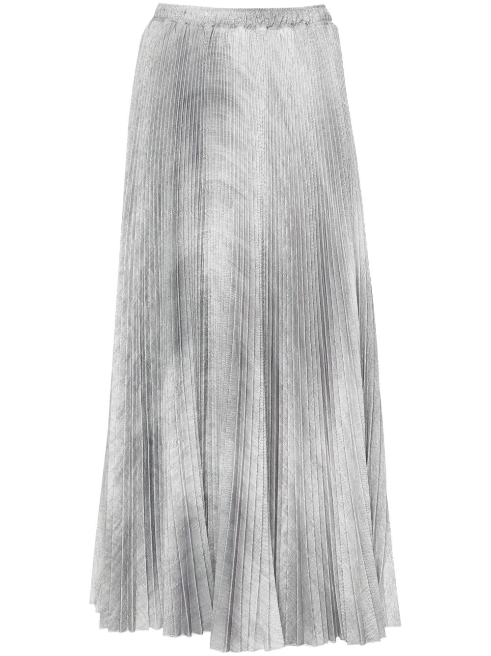 Ermanno Scervino 褶饰中长半身裙 - 灰色