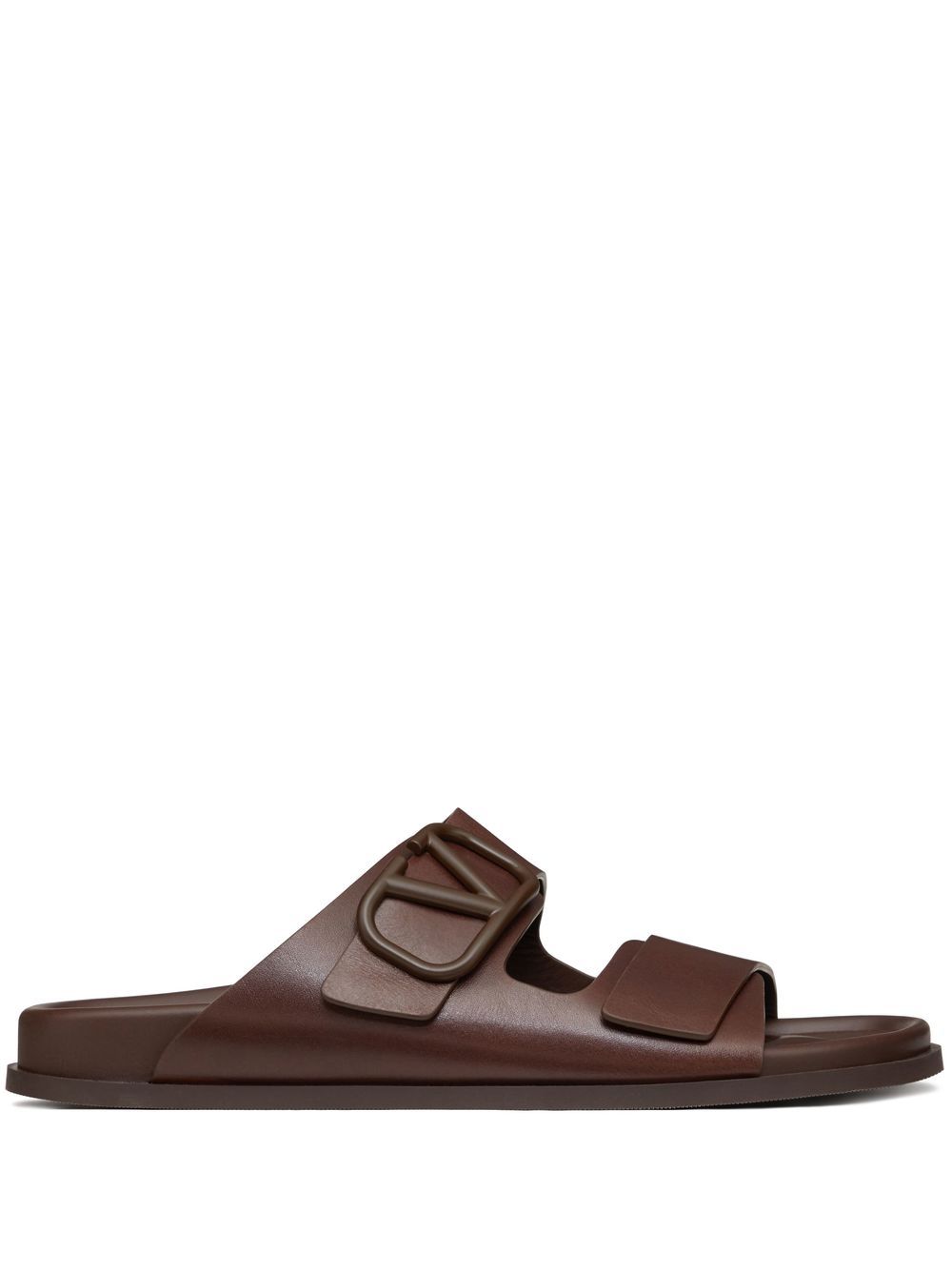 Valentino Garavani VLogo Signature 拖鞋 - 褐色