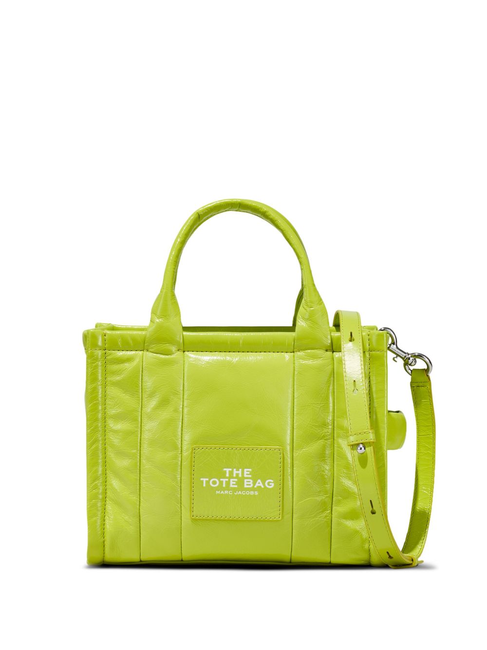 Marc Jacobs The Shiny Crinkle Tote 小号托特包 - 绿色