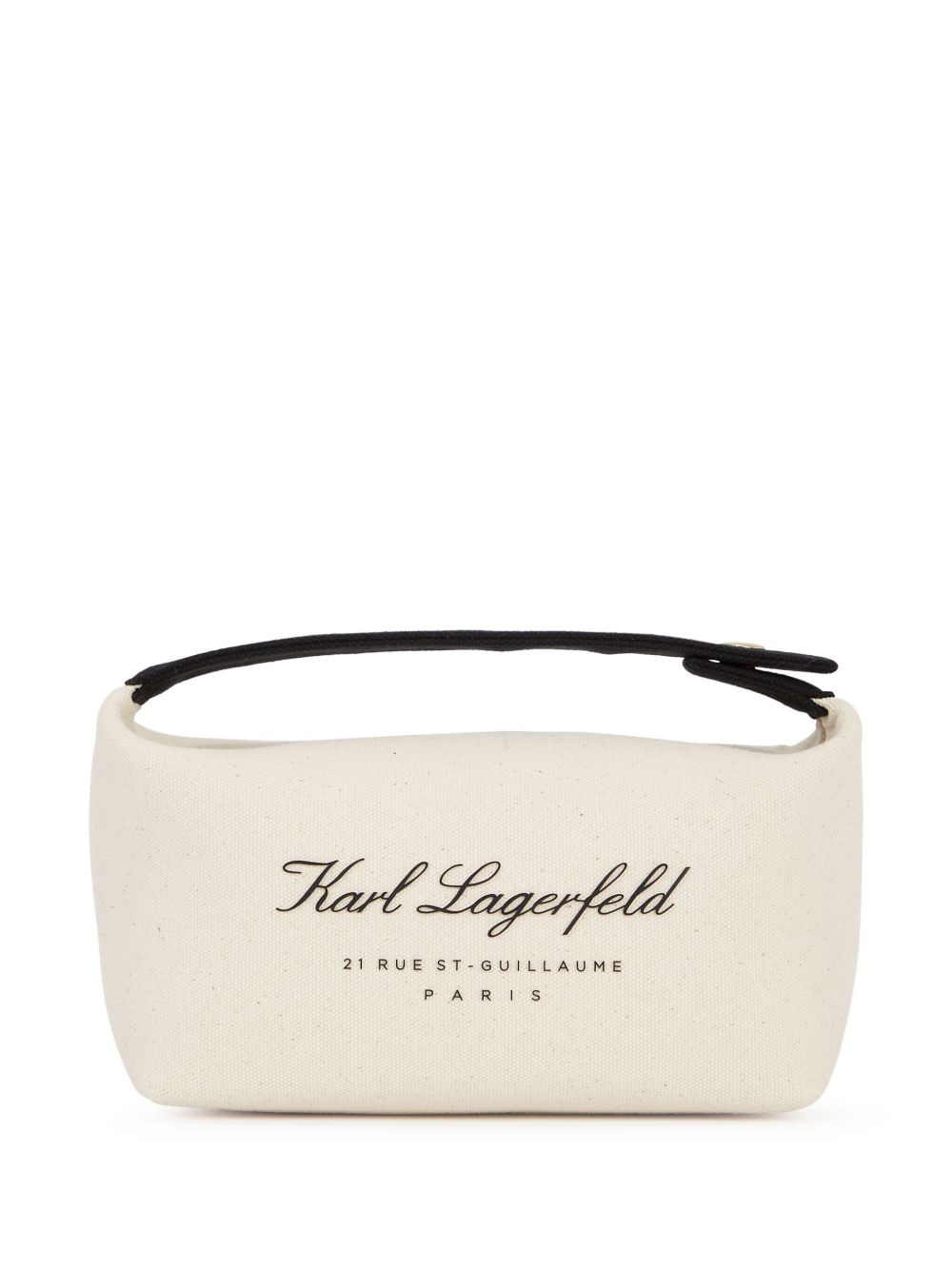 Karl Lagerfeld Hotel Karl 帆布沙滩包 - 白色