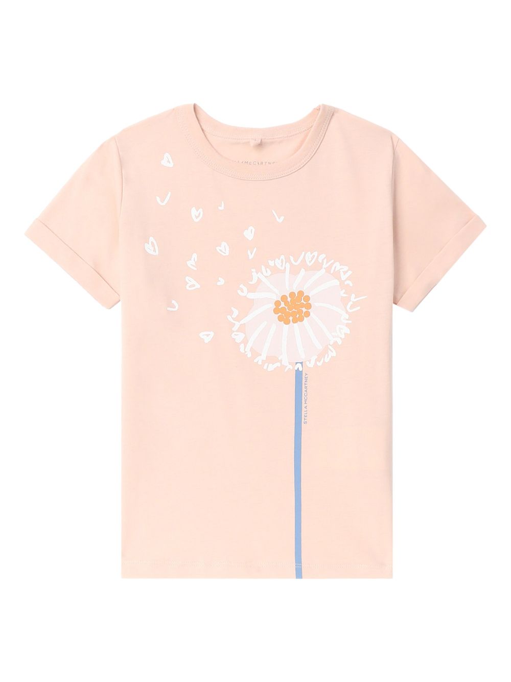 Stella McCartney Kids 花卉印花棉T恤 - 粉色