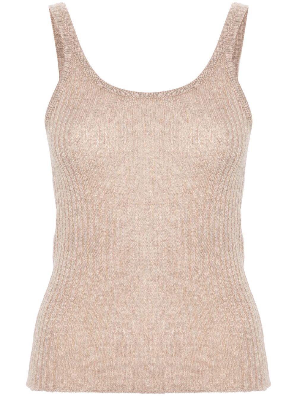 Ermanno Scervino 罗纹羊绒坦克背心 - 中性色