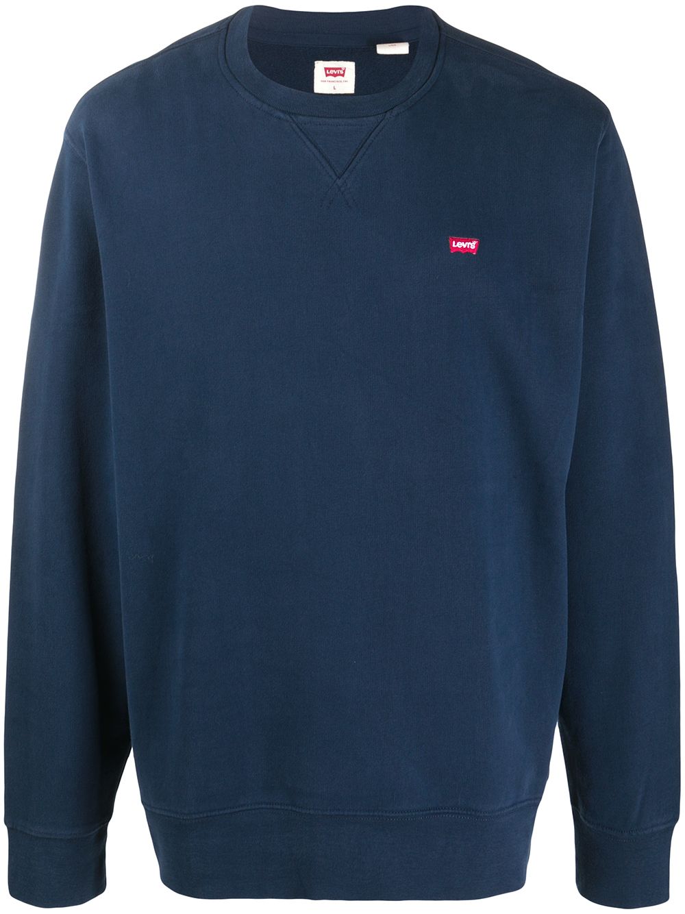 Levi's logo细节套头衫 - 蓝色