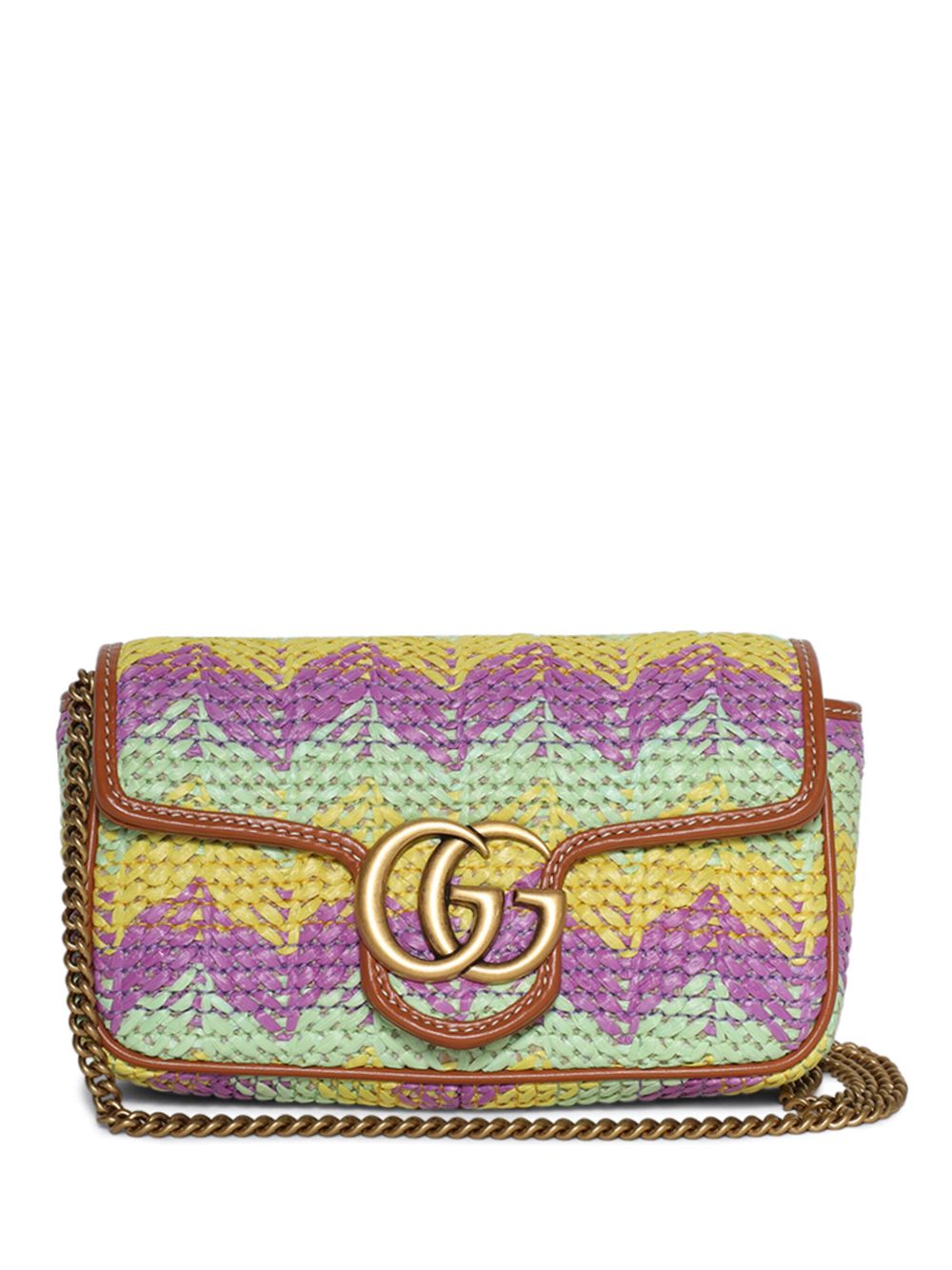 Gucci small GG Marmont shoulder bag - 黄色