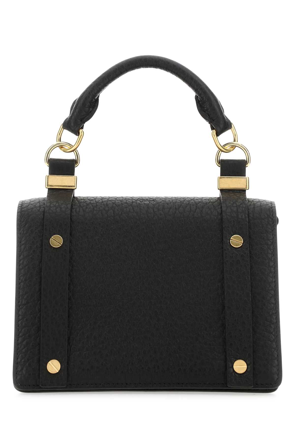 Chloé Black Leather Small Ora Handbag