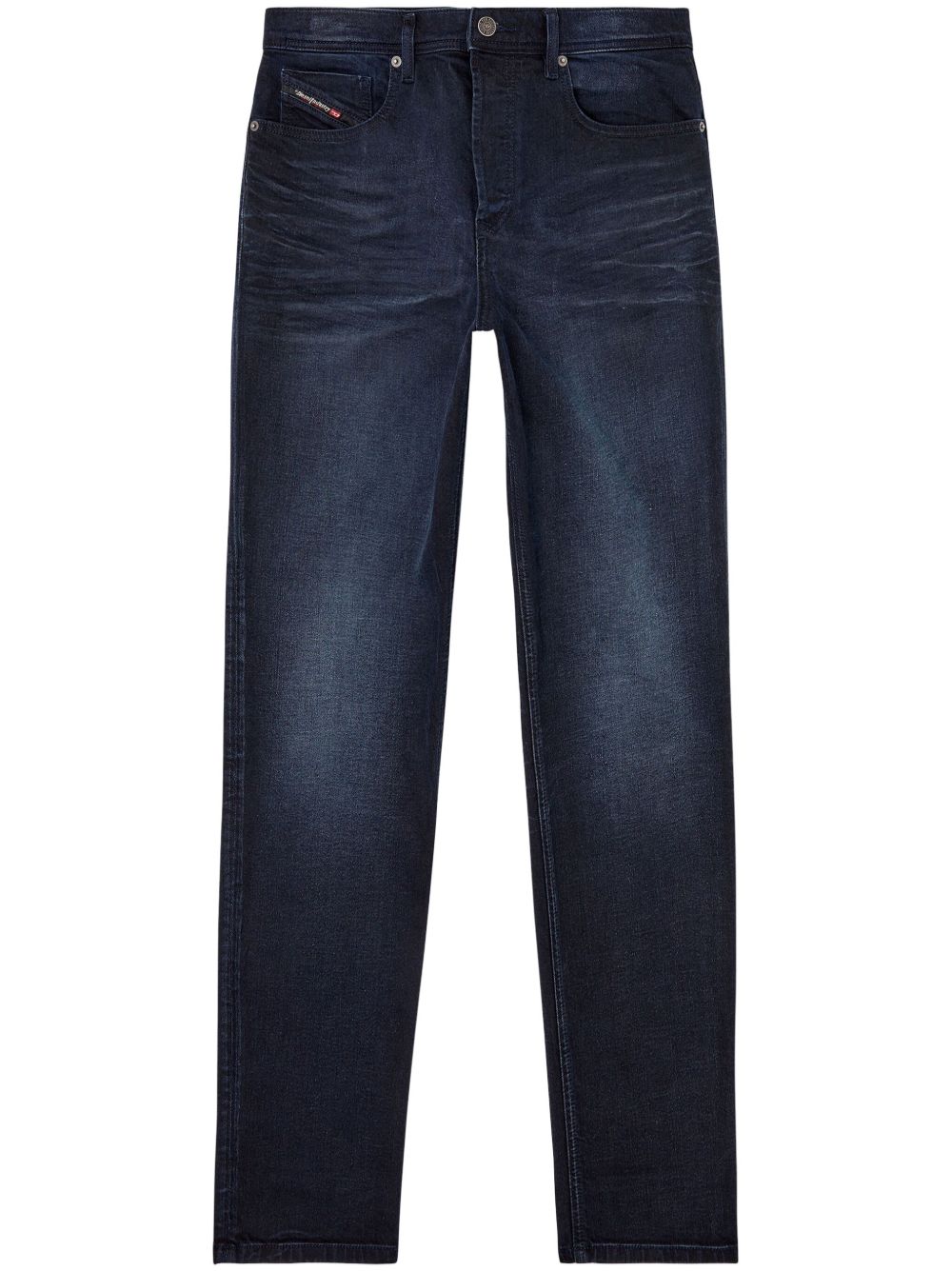 Diesel 2023 D-Finitive 0BMBX 锥形牛仔裤 - 蓝色