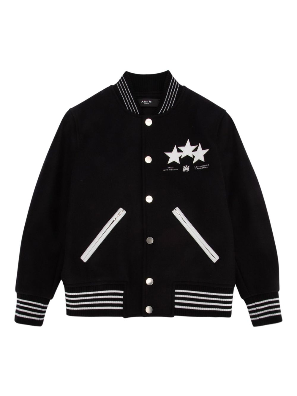 AMIRI KIDS Star Varsity 飞行员夹克 - 黑色