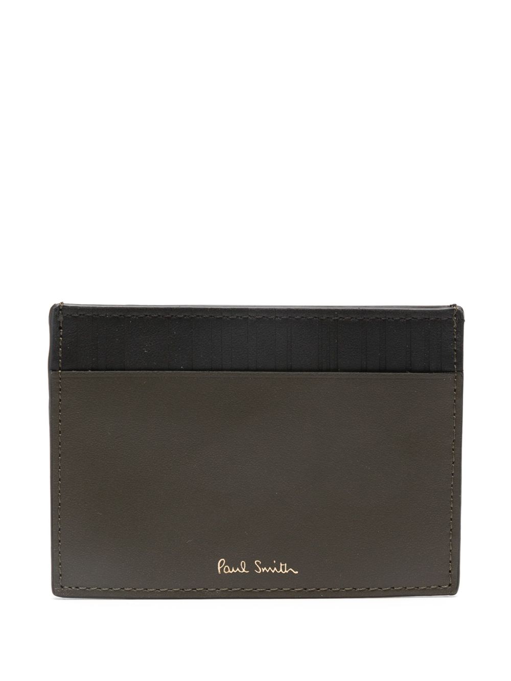 Paul Smith logo标记皮质卡夹 - 绿色