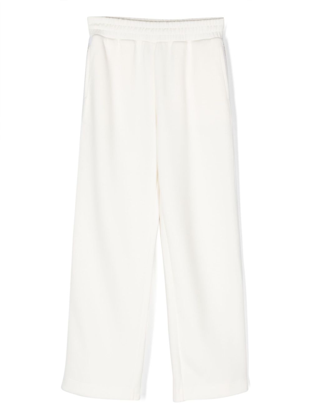 Michael Kors Kids logo缀饰侧拼接运动裤 - 中性色