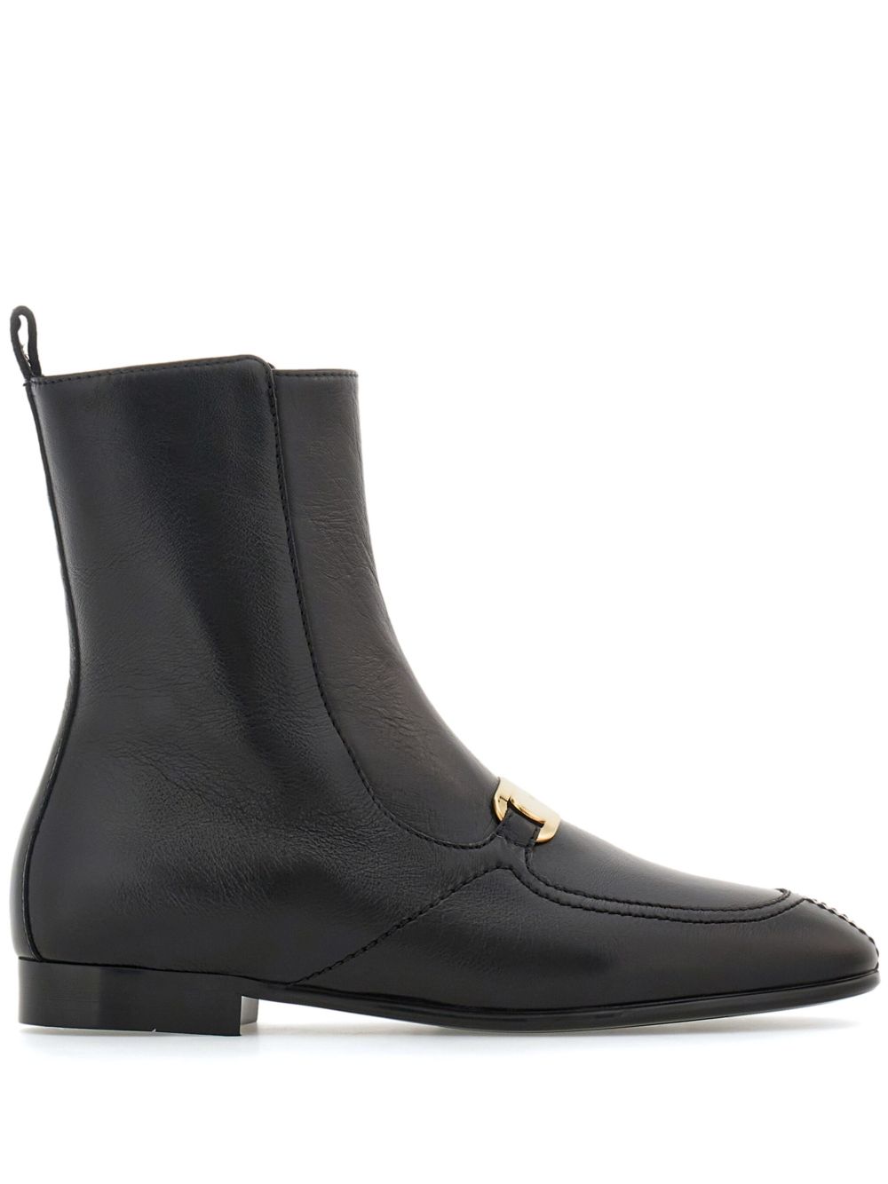 Ferragamo Vara 扣环及踝靴 - 黑色