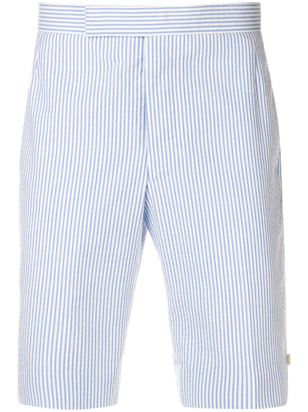 Thom Browne 泡泡纱短裤 - 蓝色