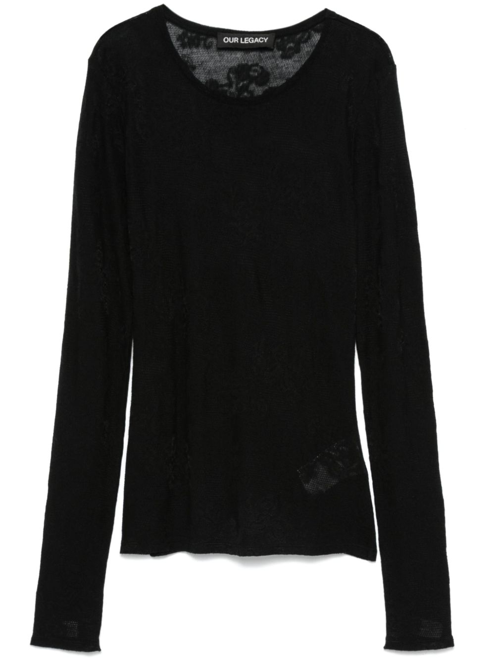 OUR LEGACY Super Slim Longsleeve 毛衣 - 黑色