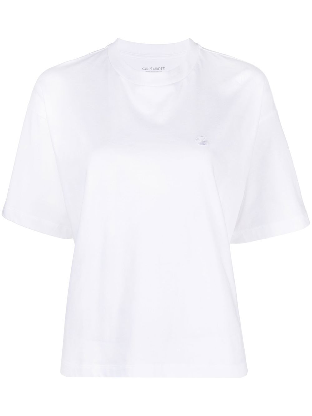 Carhartt WIP logo刺绣超大款T恤 - 白色
