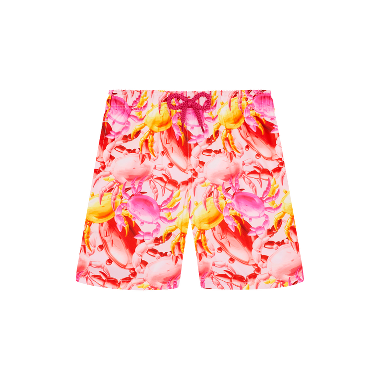 Vilebrequin Boys Ultra-light And Packable Swim Shorts Crab Balloons - Jihin - Pink - Size 4