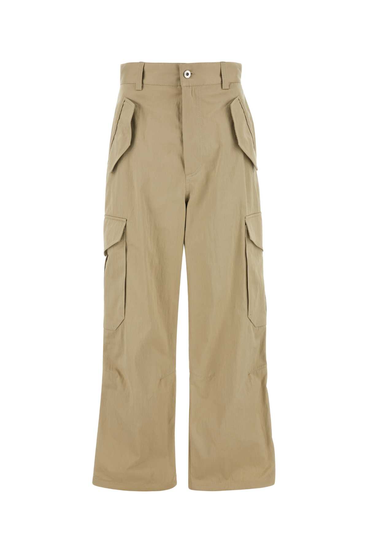 Bottega Veneta Beige Cotton Blend Cargo Pant