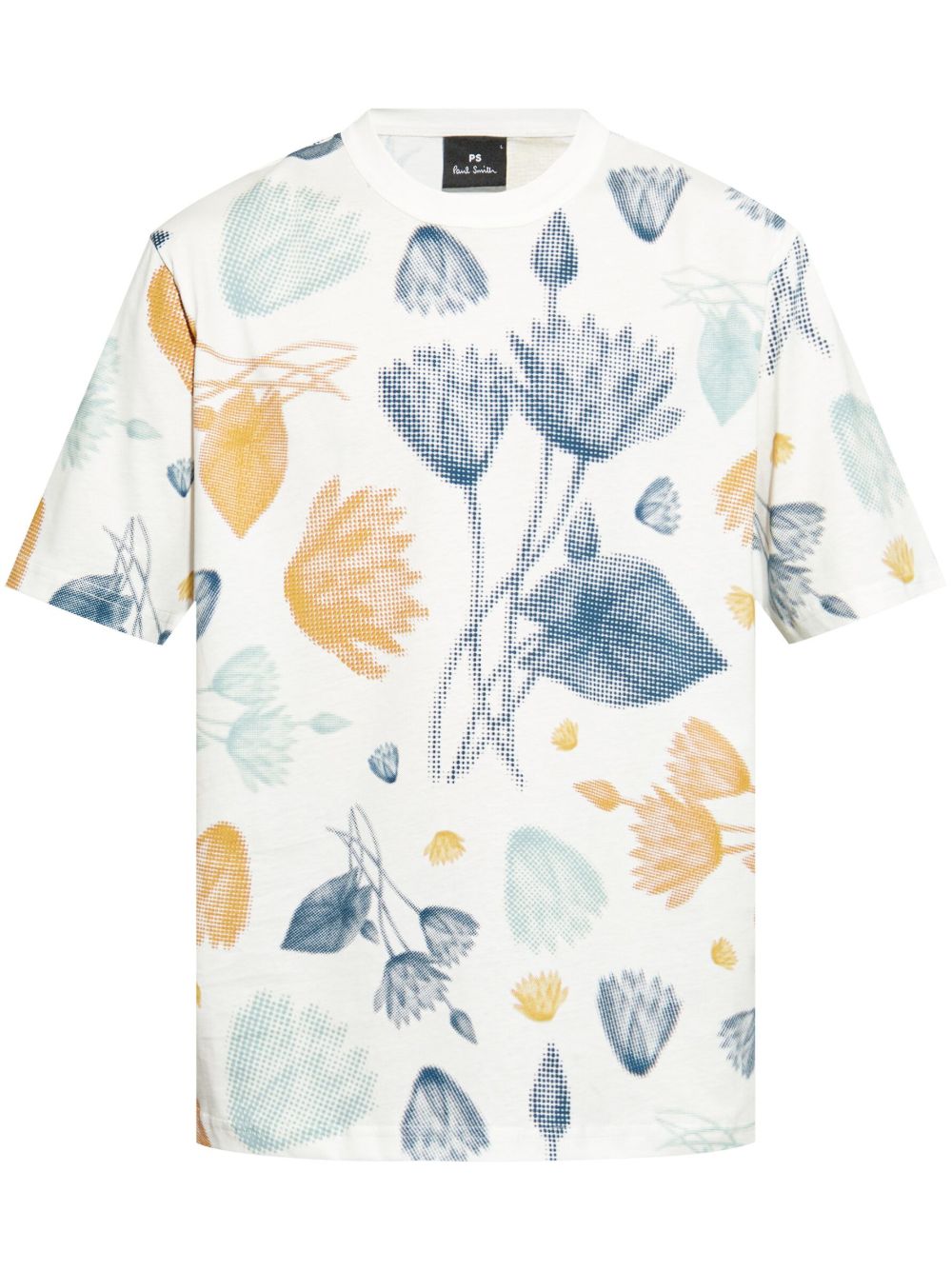 PS Paul Smith Half Tone Floral T恤 - 白色