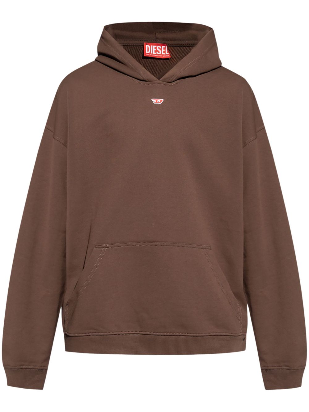 Diesel S-Boxt-Hood-D 棉连帽衫 - 褐色
