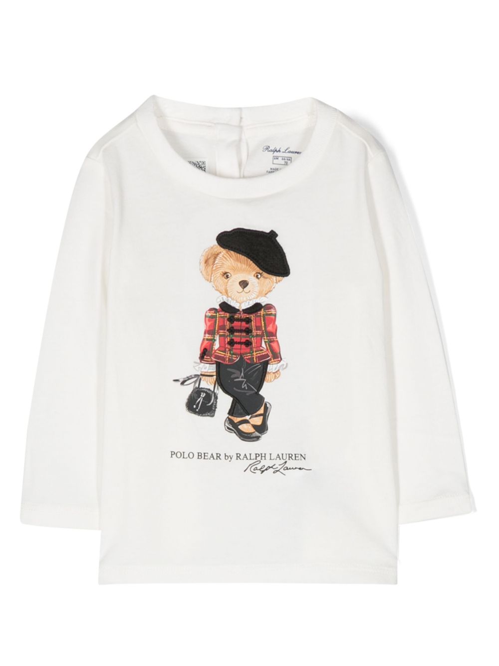 POLO RALPH LAUREN KIDS Polo Bear 印花棉T恤 - 白色