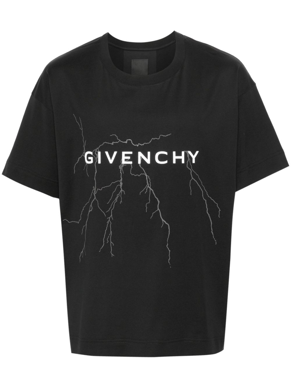 Givenchy logo印花棉T恤 - 黑色