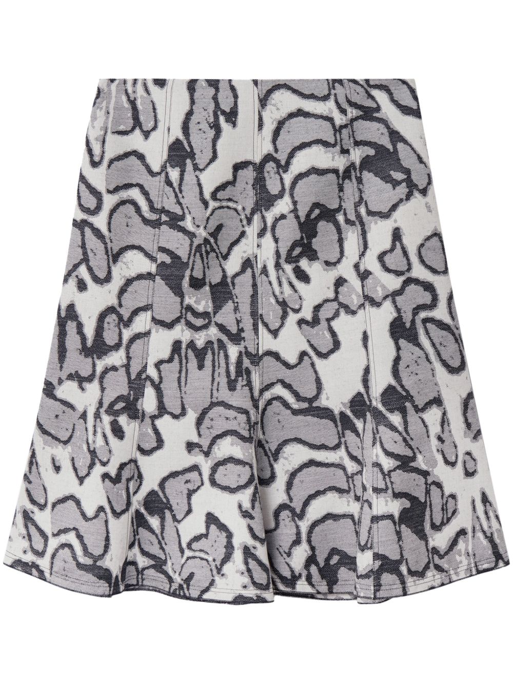 Stella McCartney Abstract Moth 提花半身裙 - 灰色