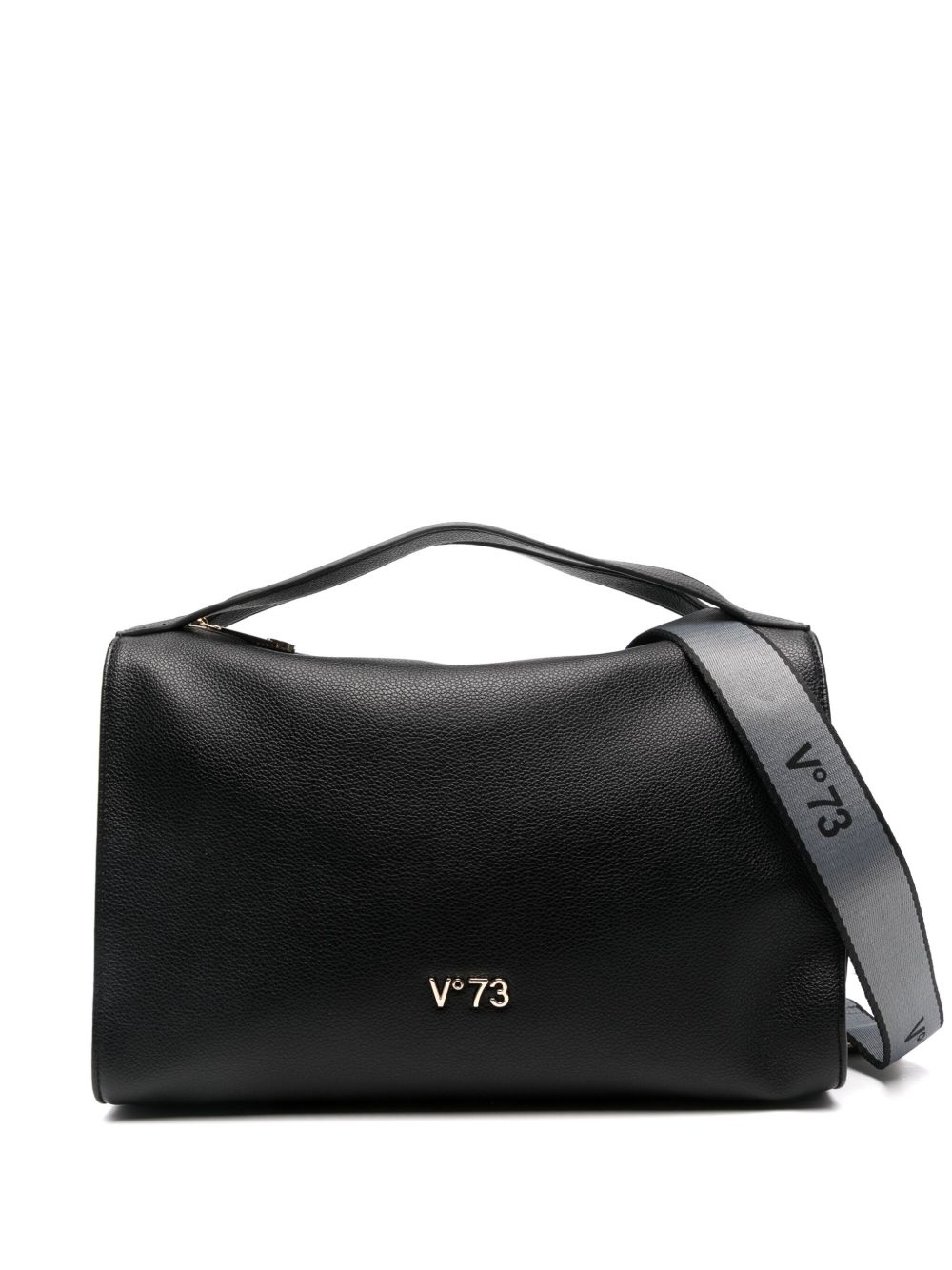 V°73 logo字母斜挎包 - 黑色