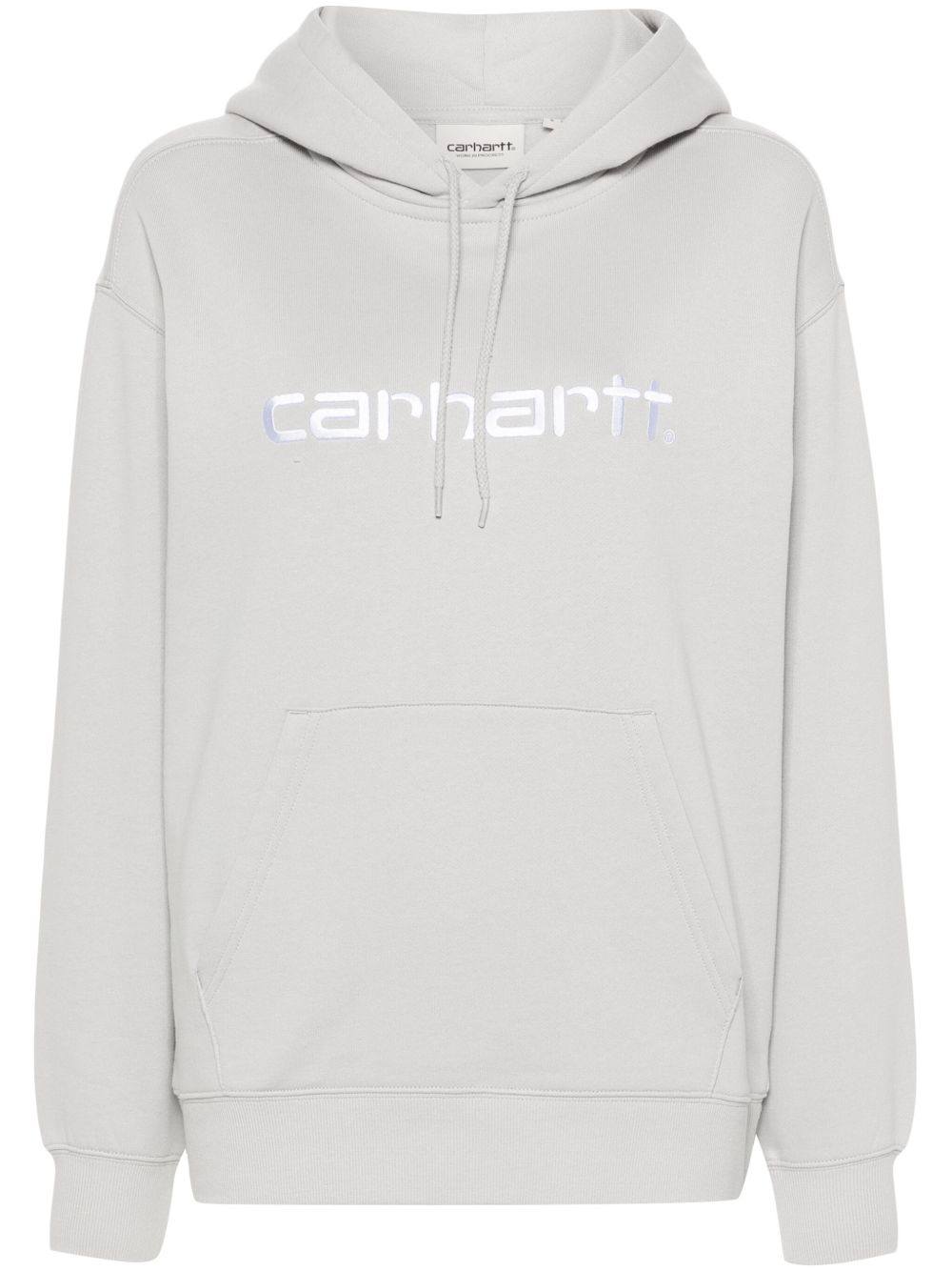 Carhartt WIP W' Hooded logo刺绣连帽衫 - 灰色