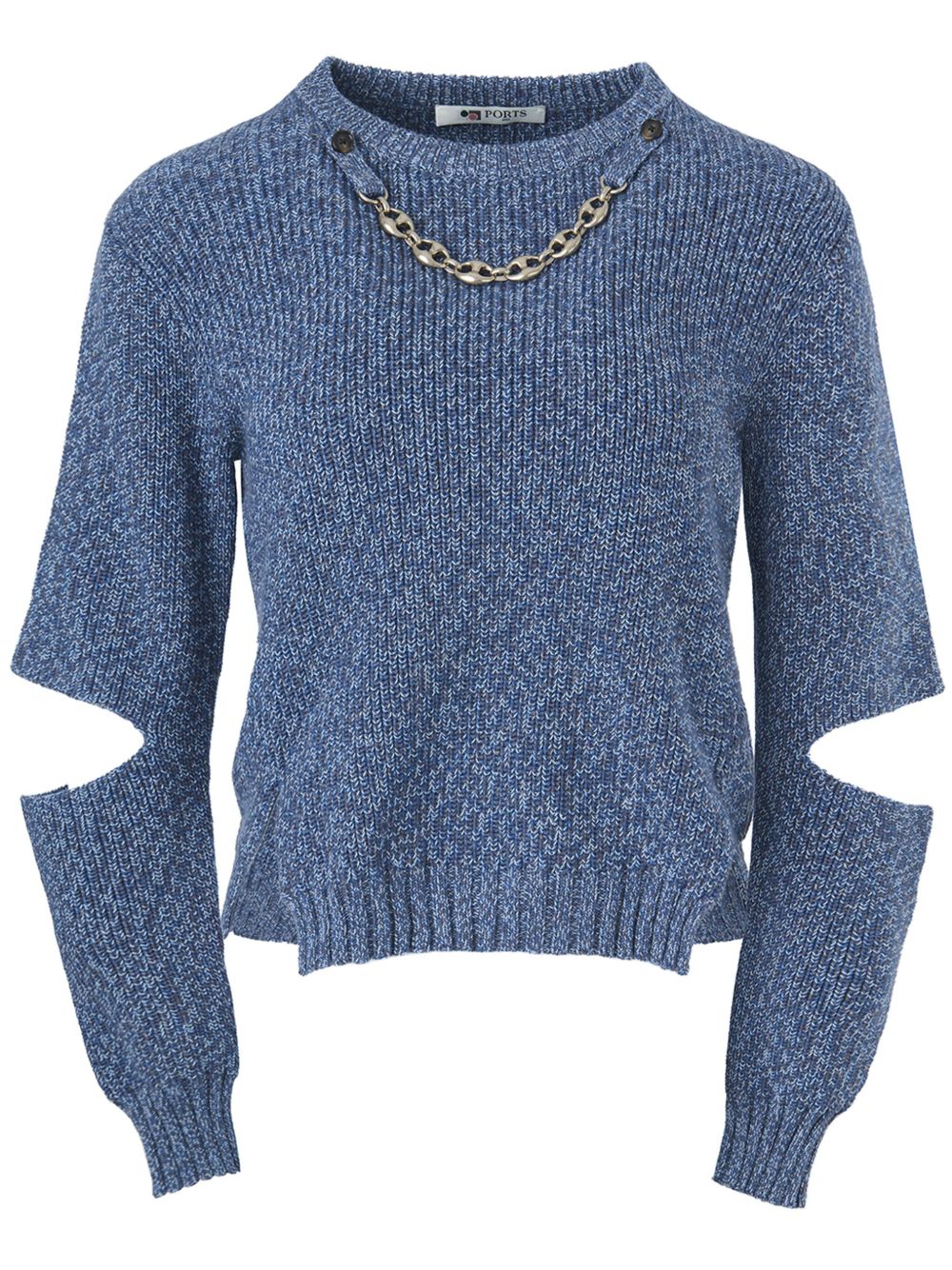 Ports 1961 镂空毛衣 - 蓝色