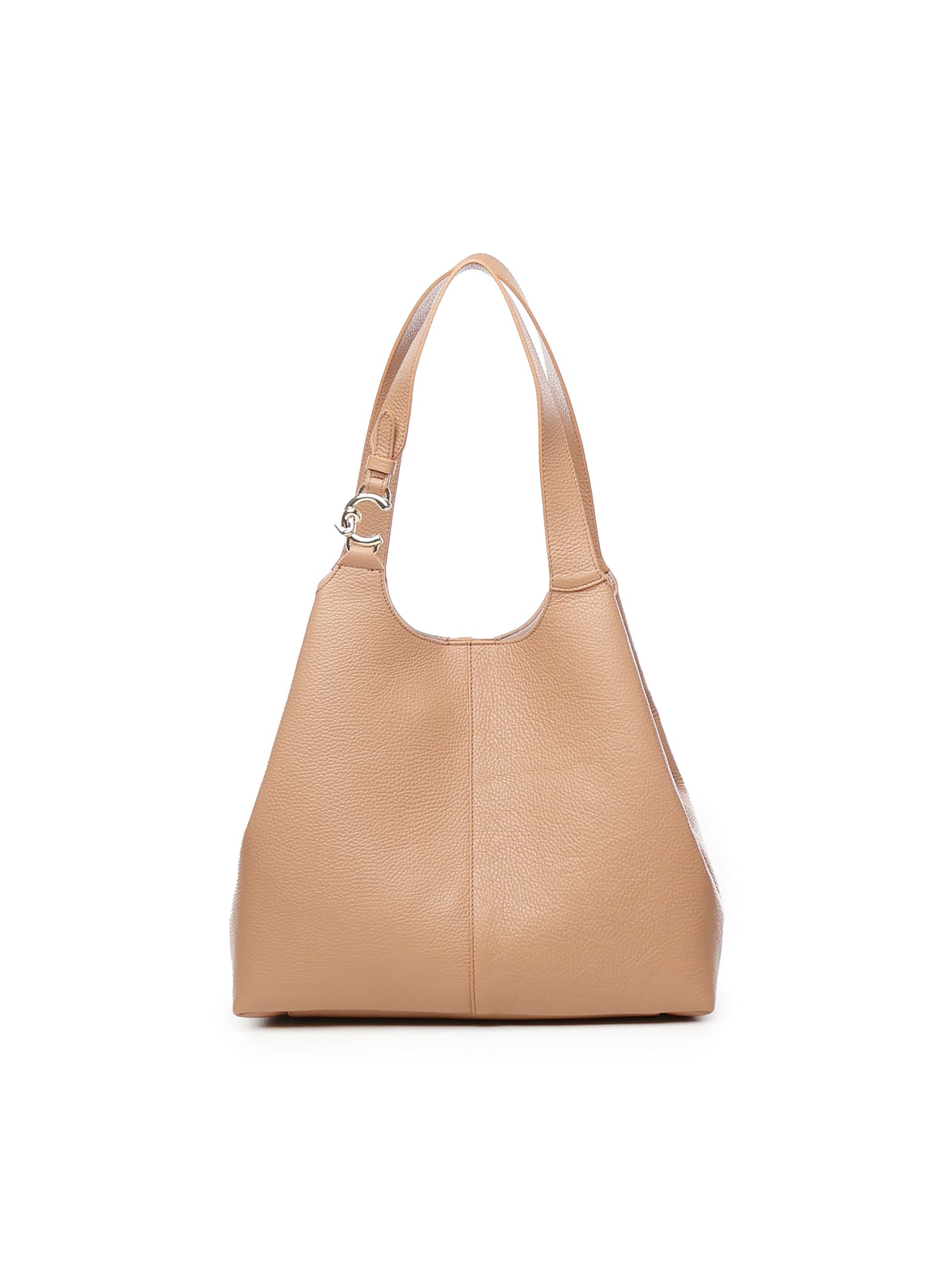 Coccinelle Easy Hobo Bag In Grained Leather