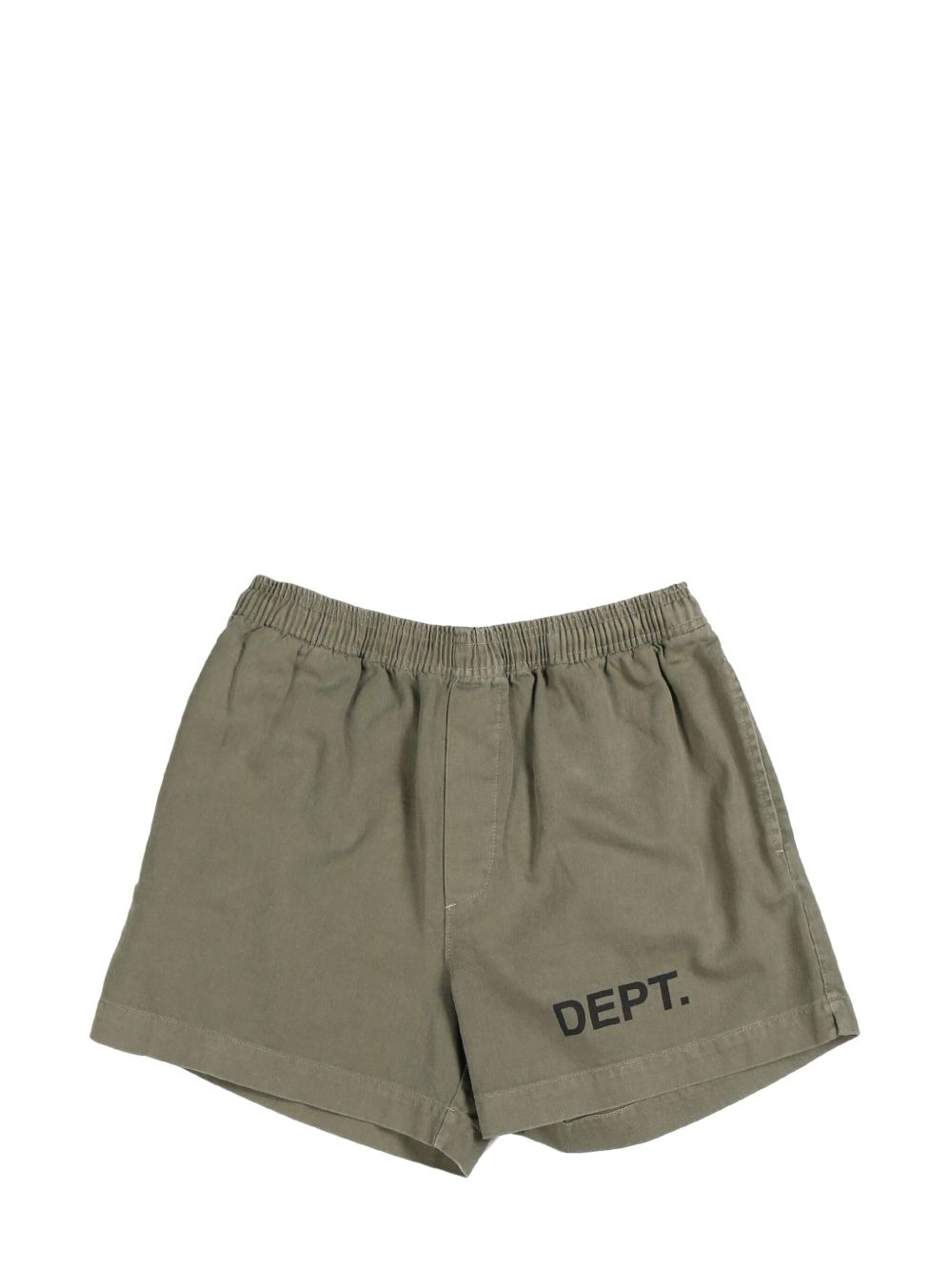 GALLERY DEPT. logo-print cotton shorts - 绿色