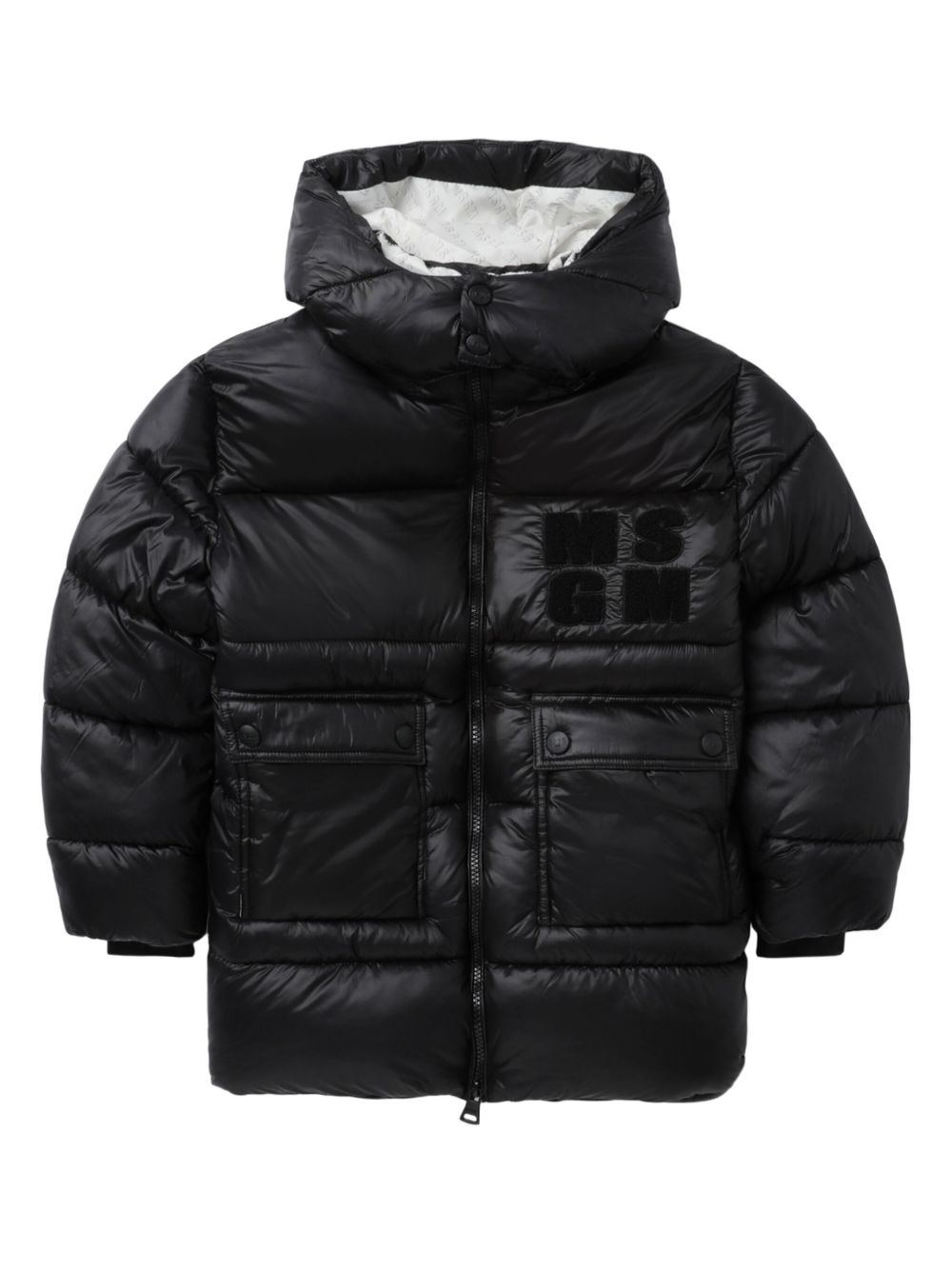 MSGM Kids 填充外套 - 黑色