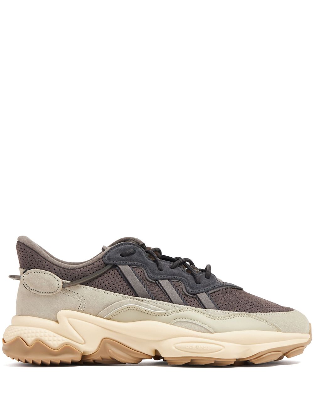 adidas Ozweego 系带绒面皮运动鞋 - 灰色
